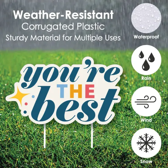 Big Dot of Happiness Thank You So Very Much - Yard Sign and Outdoor Lawn Decorations - Gratitude Yard Signs - Set of 8 {4}