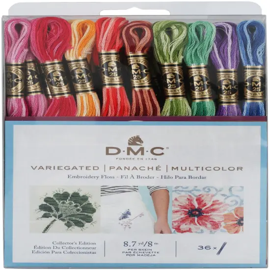DMC Embroidery Floss Pack 8.7yd-Variegated 36/Pkg {1}