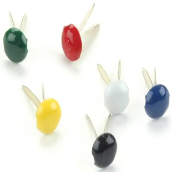 Creative Impressions Mini Metal Paper Fasteners 3mm 100/Pkg-Round - Primary {2}