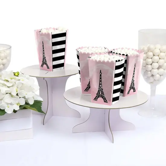 Big Dot of Happiness Paris, Ooh La La - Paris Themed Baby Shower or Birthday Party Favor Popcorn Treat Boxes - Set of 12 {4}