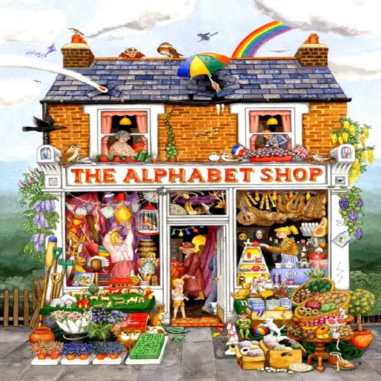 Sunsout The Alphabet Shop 500 pc Jigsaw Puzzle 52430 {1}