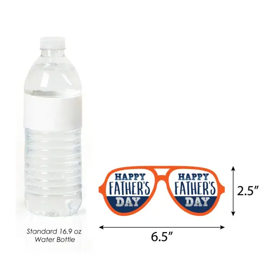 Big Dot of Happiness Happy Father's Day Glasses - Paper Card Stock We Love Dad Party Photo Booth Props Kit - 10 Count {6}