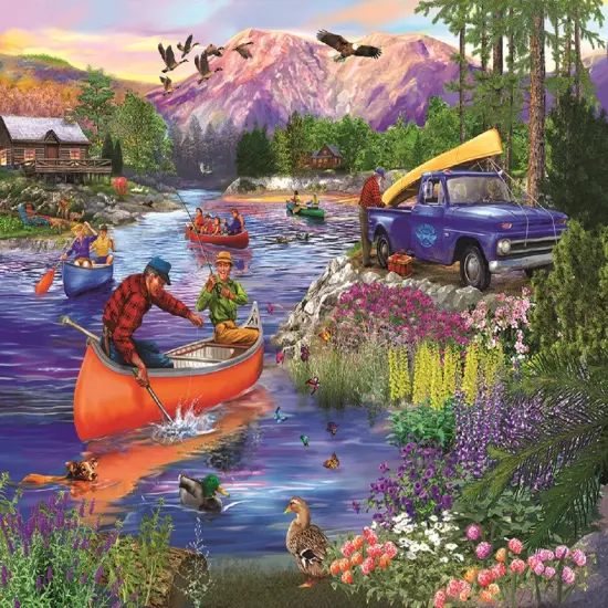 Sunsout Out on the Lake 1000 pc Jigsaw Puzzle 31913 {1}
