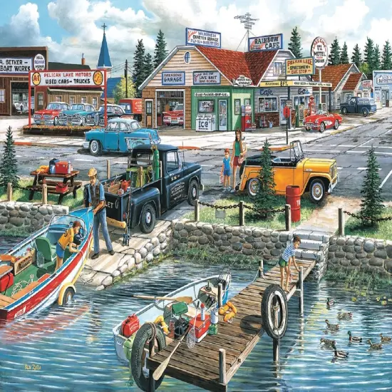 Sunsout Pelican Lake 550 pc Jigsaw Puzzle 39540 {1}