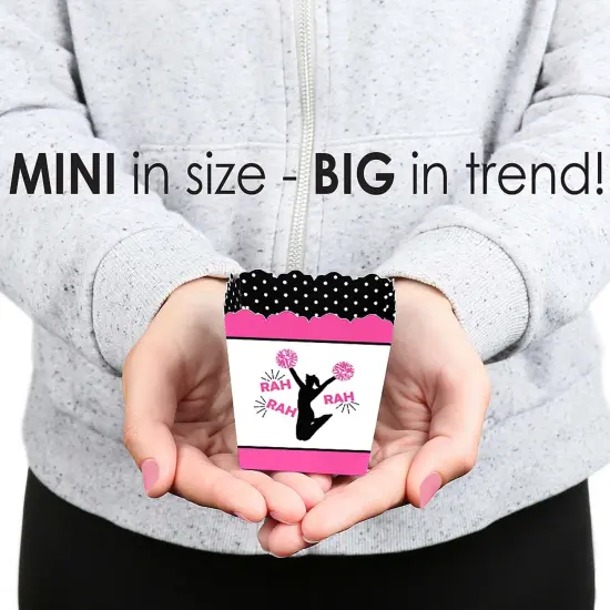 Big Dot of Happiness We've Got Spirit - Cheerleading - Party Mini Favor Boxes - Birthday Party or Cheerleader Party Treat Candy Boxes - Set of 12 {6}