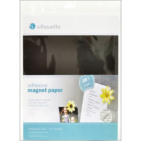 Silhouette Adhesive Magnet Paper 4/Pkg-8.5"X11" {1}