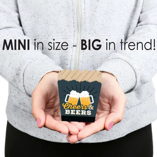 Big Dot of Happiness Cheers and Beers Happy Birthday - Party Mini Favor Boxes - Birthday Party Treat Candy Boxes - Set of 12 {6}