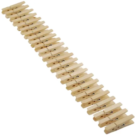 Krafty Kids Wood Clothespins-Natural 1.875" 24/Pkg {2}