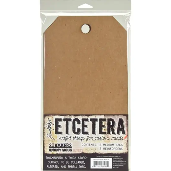 Tim Holtz Etcetera Medium Tag-6.5"X12" {1}