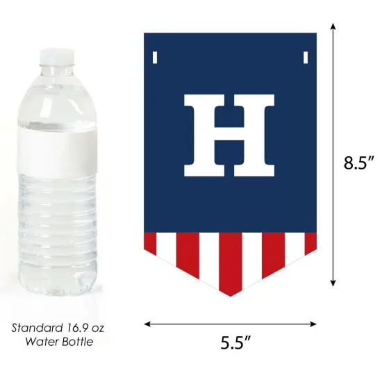 Big Dot of Happiness Happy Veterans Day - Patriotic Bunting Banner - Party Decorations - Happy Veterans Day {4}