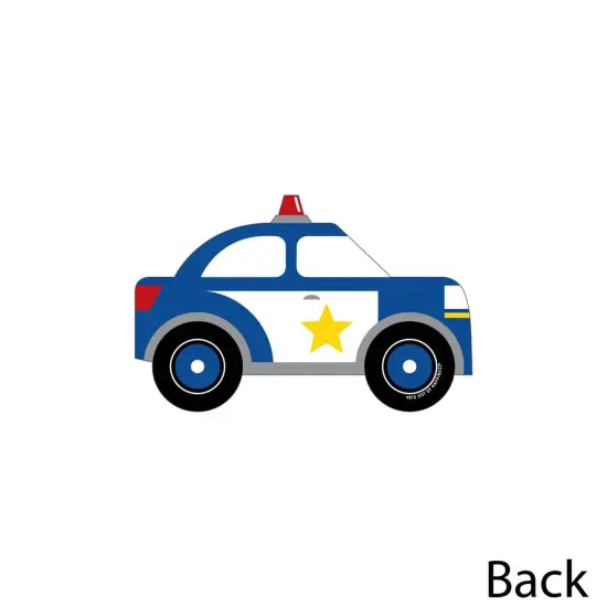 Big Dot of Happiness Calling All Units - Police - Cop Car Decorations DIY Birthday Party or Baby Shower Essentials - Set of 20 {4}