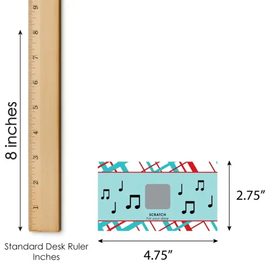 Big Dot of Happiness 50's Sock Hop - 1950s Rock N Roll Party Game Scratch Off Dare Cards - 22 Count {7}