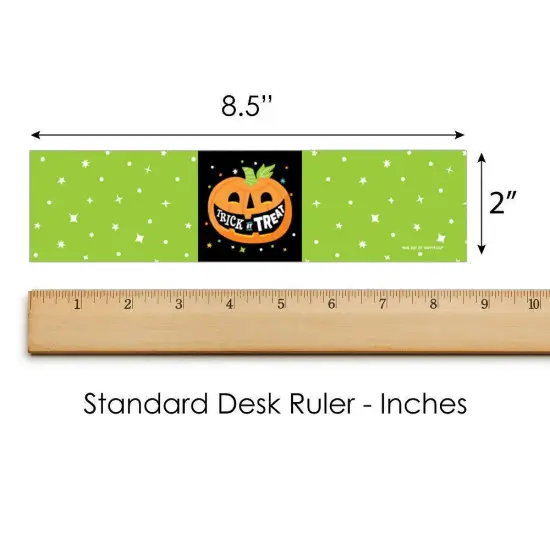 Big Dot of Happiness Jack-O'-Lantern Halloween - Kids Halloween Party Water Bottle Sticker Labels - Set of 20 {6}