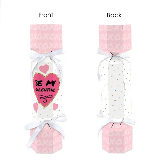 Big Dot of Happiness Be My Galentine - No Snap Galentine's & Valentine's Day Party Table Favors - DIY Cracker Boxes - Set of 12 {7}