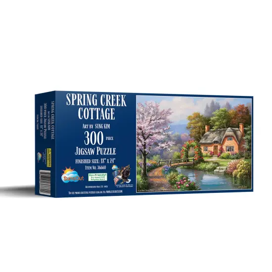Sunsout Spring Creek Cottage 300 pc Jigsaw Puzzle 36660 {3}