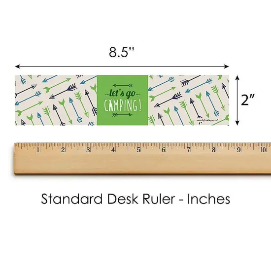 Big Dot of Happiness Happy Camper - Camping Baby Shower or Birthday Party Water Bottle Sticker Labels - Set of 20 {6}