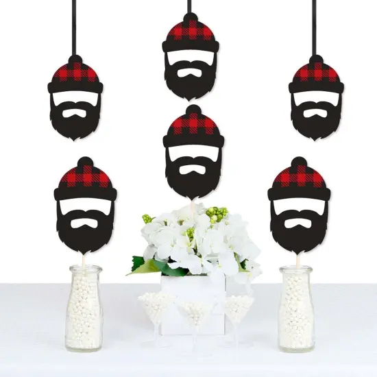 Big Dot of Happiness Lumberjack - Channel The Flannel - Lumberjack Decorations DIY Buffalo Plaid Party Essentials - Set of 20 {1}