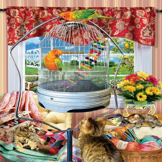 Sunsout Bird Cage pc 1000 pc Jigsaw Puzzle 35072 {1}