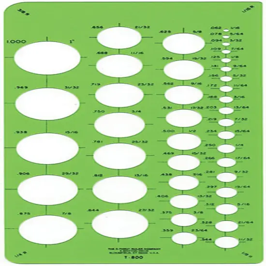 Westcott Circle Template-8"X4" {2}