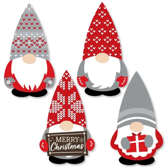 Big Dot of Happiness Christmas Gnomes - DIY Shaped Holiday Party Cut-Outs - 24 Count {1}