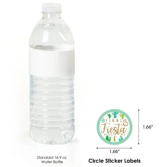 Big Dot of Happiness Final Fiesta - Last Fiesta Bachelorette Party Circle Sticker Labels - 24 Count {4}