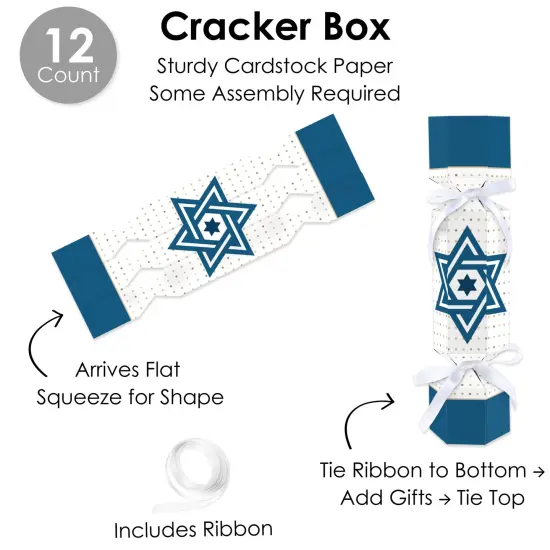 Big Dot of Happiness Happy Passover - No Snap Pesach Jewish Holiday Party Table Favors - DIY Cracker Boxes - Set of 12 {7}