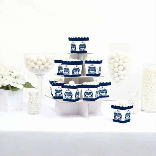 Big Dot of Happiness Calling All Units - Police - Party Mini Favor Boxes - Cop Birthday Party or Baby Shower Treat Candy Boxes - Set of 12 {4}