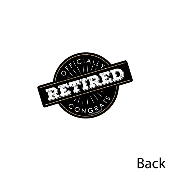 Big Dot of Happiness Happy Retirement - Decorations DIY Retirement Party Essentials - Set of 20 {4}