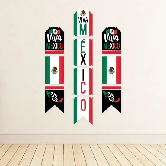 Big Dot of Happiness Viva Mexico - Hanging Vertical Paper Door Banners - Mexican Independence Day Party Wall Decoration Kit - Indoor Door Decor {4}