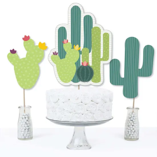 Big Dot of Happiness Prickly Cactus Party - Fiesta Party Centerpiece Sticks - Table Toppers - Set of 15 {4}