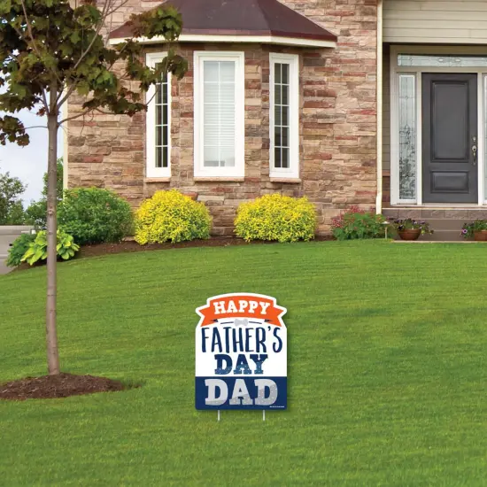 Big Dot of Happiness Happy Father's Day - Outdoor Lawn Sign - We Love Dad Party Yard Sign - 1 Piece {4}