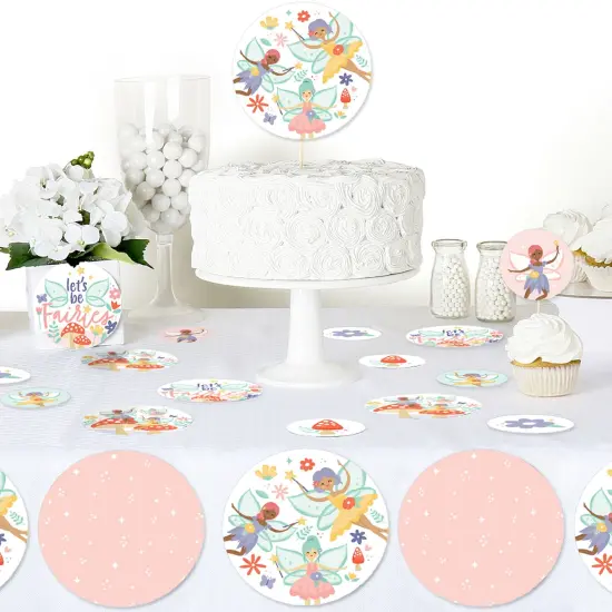 Big Dot of Happiness Let's Be Fairies - Fairy Garden Birthday Party Giant Circle Confetti - Party Decorations - Large Confetti 27 Count {6}
