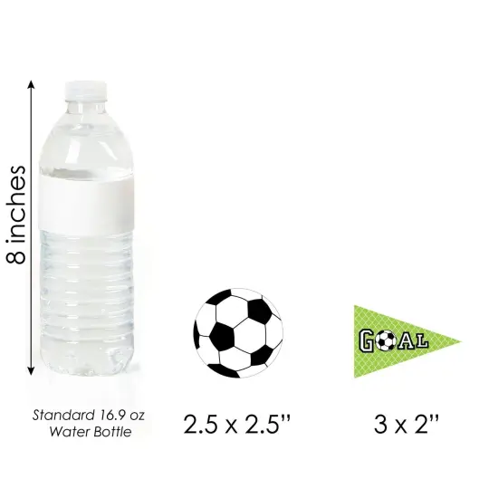 Big Dot of Happiness Goaaal - Soccer DIY Shaped Baby Shower or Birthday Party Cut-Outs - 24 Count {6}