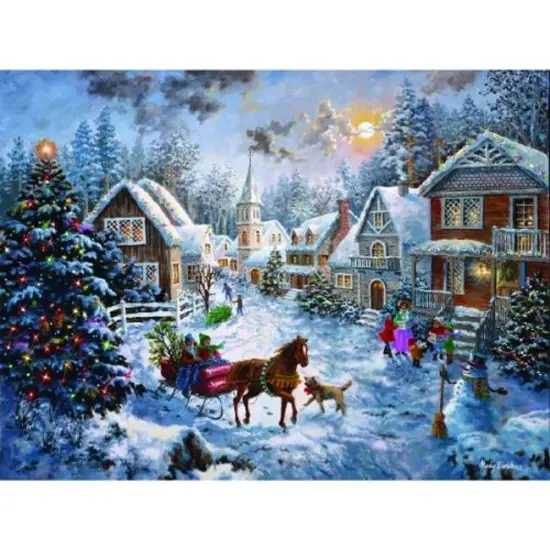 Sunsout Merry Christmas 1000 pc Christmas Jigsaw Puzzle 19236 {1}