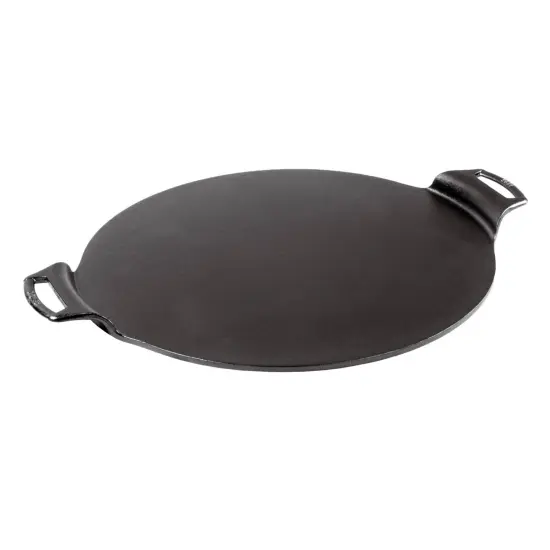 Lodge Cast Iron Pizza Pan Round Dual Handles Seasoned 15 inch {1}