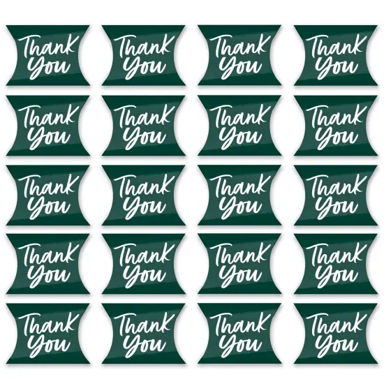 Big Dot of Happiness Emerald Elegantly Simple - Favor Gift Boxes - Guest Party Favors Petite Pillow Boxes - Set of 20 {6}