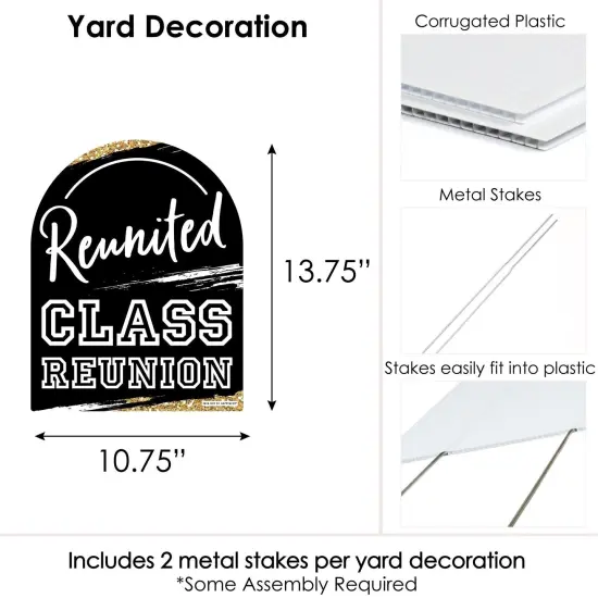 Big Dot of Happiness Reunited - Outdoor Lawn Sign - School Class Reunion Party Yard Sign - 1 Piece {7}