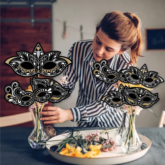 Big Dot of Happiness Masquerade - Mask Party Centerpiece Sticks - Showstopper Table Toppers - 35 Pieces {4}