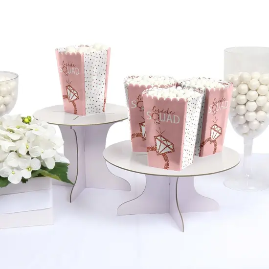 Big Dot of Happiness Bride Squad - Rose Gold Bridal Shower or Bachelorette Party Favor Popcorn Treat Boxes - Set of 12 {5}