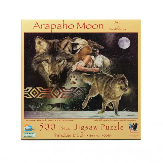 Sunsout Arapaho Moon 500 pc Jigsaw Puzzle 40088 {4}