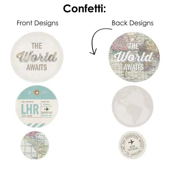 Big Dot of Happiness World Awaits - Travel Themed Party Decor and Confetti - Terrific Table Centerpiece Kit - Set of 30 {7}