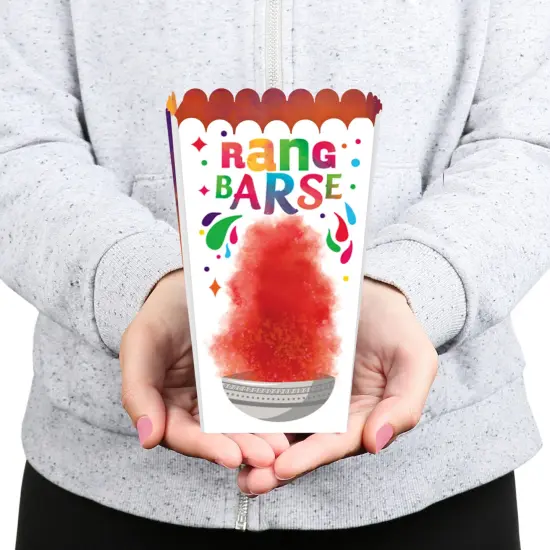 Big Dot of Happiness Holi Hai - Festival of Colors Party Favor Popcorn Treat Boxes - Set of 12 {6}