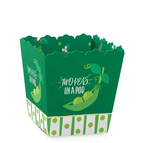 Big Dot of Happiness Double the Fun - Twins Two Peas in a Pod - Party Mini Favor Boxes - Baby Shower or 1st Birthday Treat Candy Boxes - Set of 12 {1}