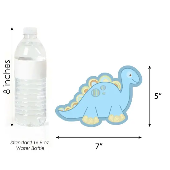 Big Dot of Happiness Baby Boy Dinosaur - Decorations DIY Baby Shower or Birthday Party Essentials - Set of 20 {6}