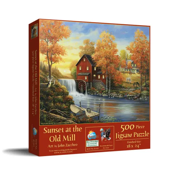 Sunsout Sunset at the Old Mill 500 pc Jigsaw Puzzle 62112 {3}