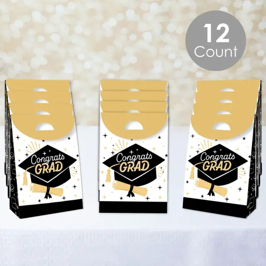 Big Dot of Happiness Goodbye High School, Hello College - Graduation Gift Favor Bags - Party Goodie Boxes - Set of 12 {3}