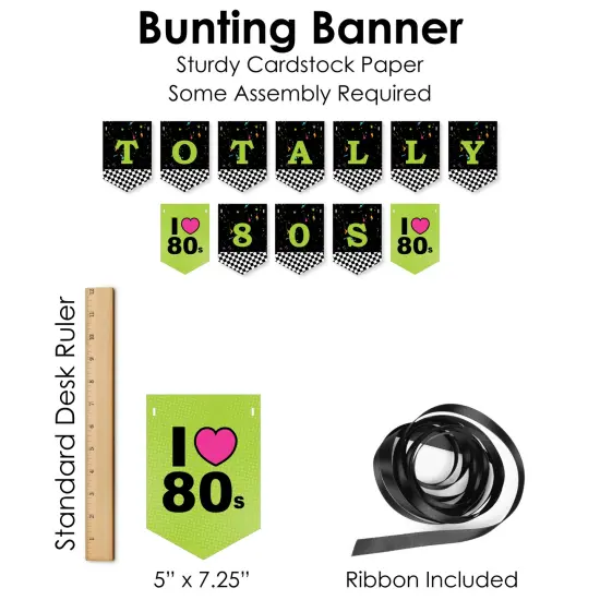 Big Dot of Happiness 80&rsquo;s Retro - DIY Totally 1980s Party Signs - Snack Bar Decorations Kit - 50 Pieces {7}