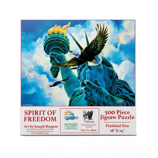 Sunsout Spirit of Freedom 500 pc Fourth of July Jigsaw Puzzle 38966 {4}