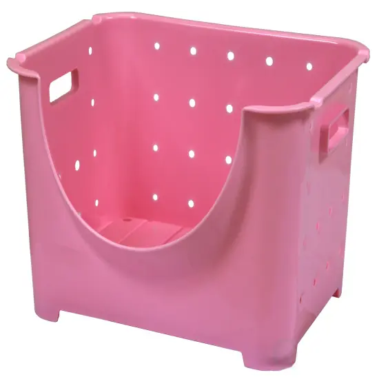 Stackable Plastic Storage Container Green Single {11}