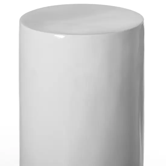 Contemporary Decorative Modern Fiberglass Pillar Column Flower Stand -Photography Props - Stylish Cylinder Shape Versatile Pedestal for Wedding, Living Room, or Dining Room Decor White {6}